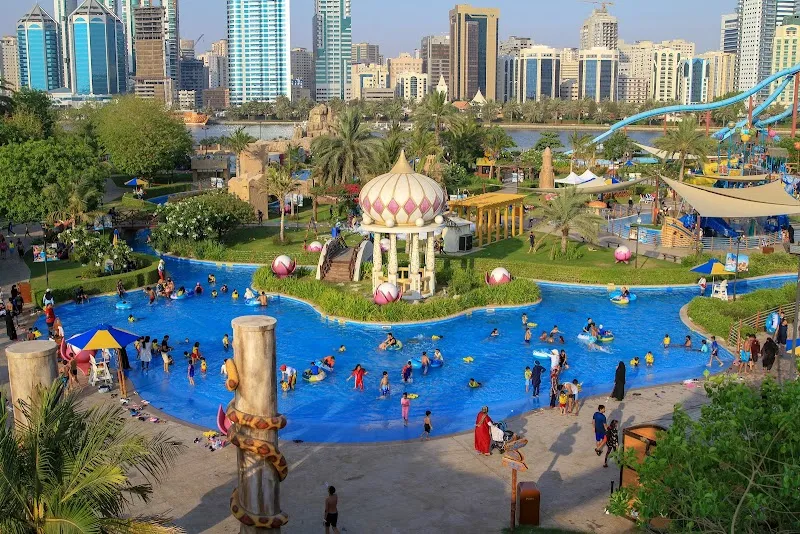 Al Montazah Parks water park in Sharjah (Al Qasba), Dubai