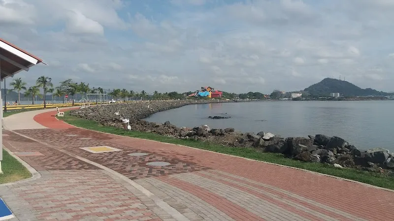 Amador Causeway route in Panama City, PAN