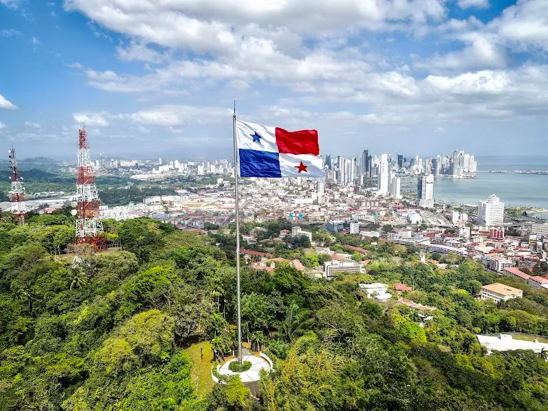 Ancon Hill mountain peak in Panama City, PAN