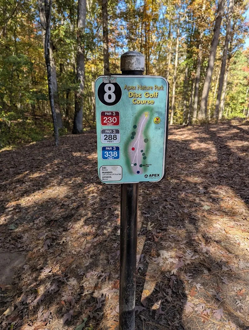 Apex Nature Park Disc Golf Course athletic field in Apex, NC