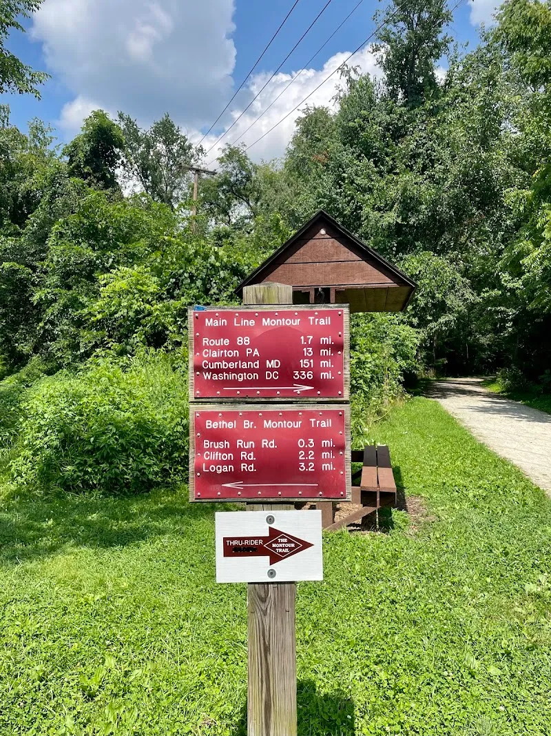 Arrowhead Trail hiking area in Peters Township, PA