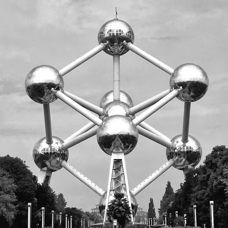 Atomium tourist attraction in Brussels, BRU
