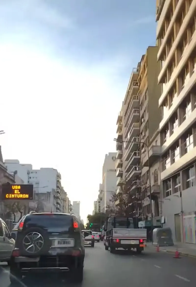 Avenida Belgrano route in Belgrano, BA