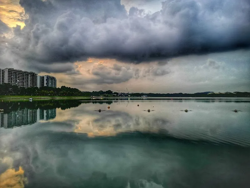 Bedok Reservoir lake in Bedok, SG