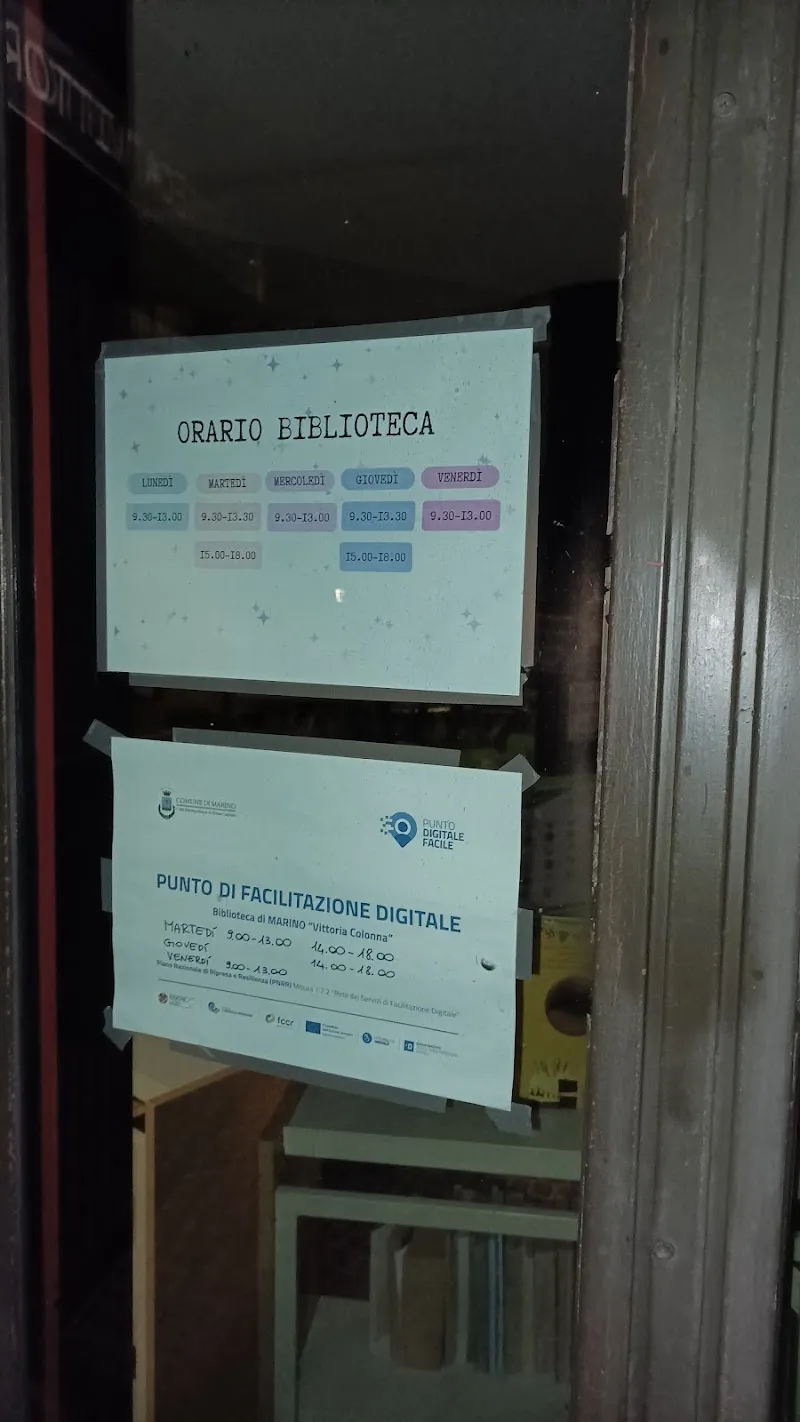 Biblioteca Comunale di Marino 'Vittoria Colonna' library in Marino, Lazio