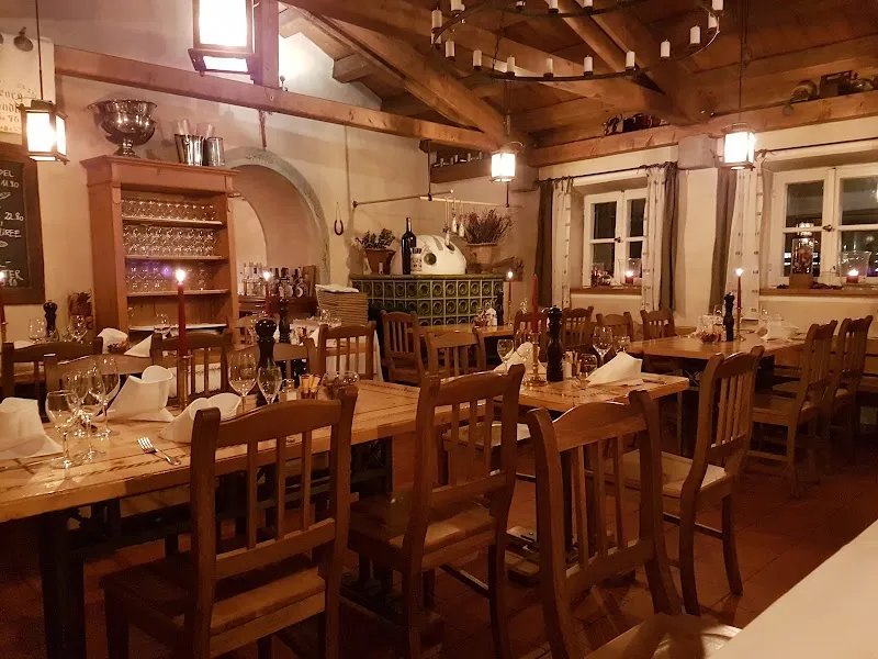 Blutenburg Castle restaurant in Munich, BY