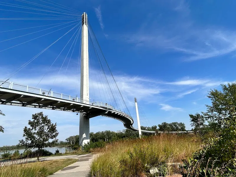Bob Kerrey Pedestrian Bridge. bridge in Council Bluffs, IA