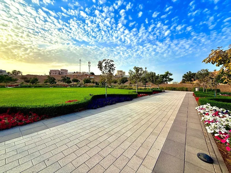 Bousher Heights Park garden in Bousher, Muscat
