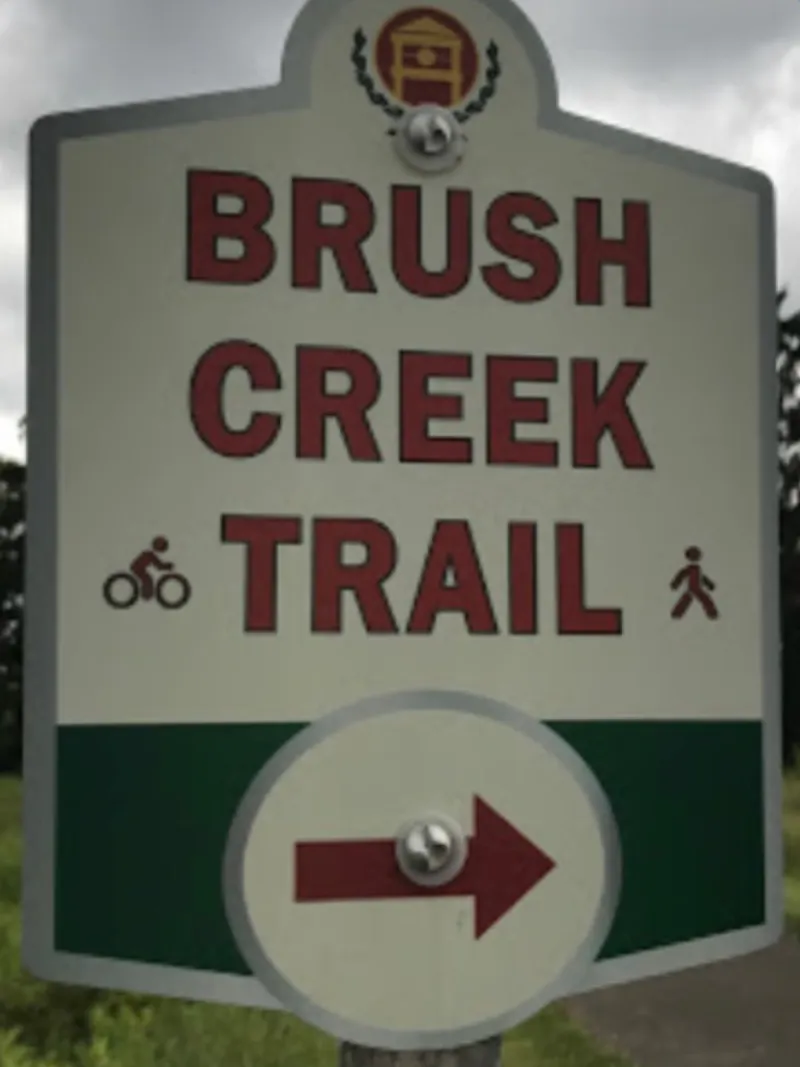 Brush Creek Trail route in Cranberry Township, PA