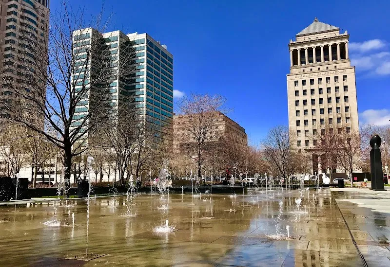 Citygarden Sculpture Park city park in St. Louis, MO