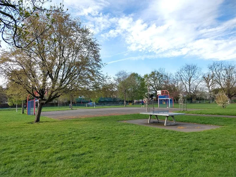 Colliers Wood Recreation Ground park in Merton, London