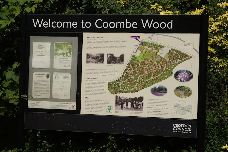 Coombe Wood Gardens park in Wimbledon, London