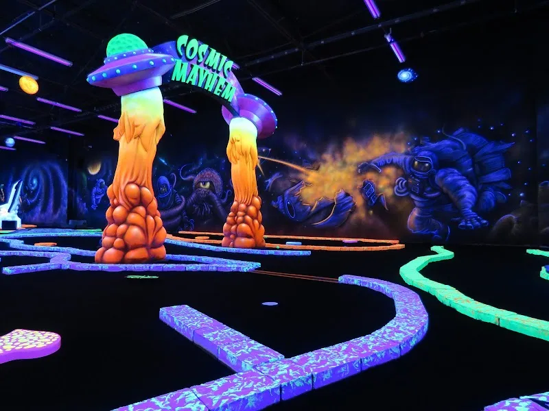 Cosmic Mayhem: Black Light Mini Golf and Bar miniature golf course in San Antonio, TX