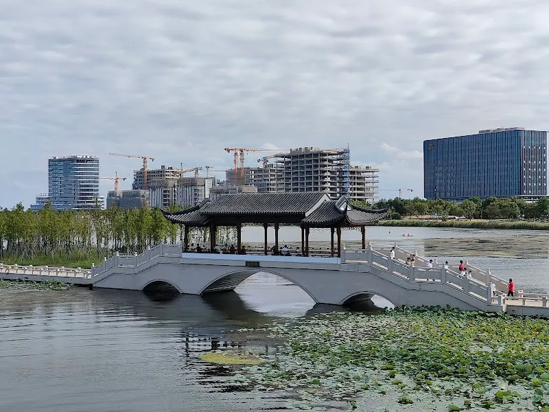 Dishui Lake Park park in Minhang, SH