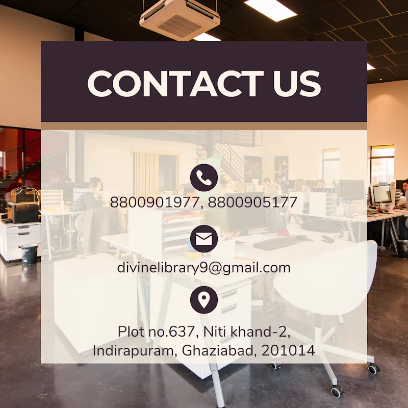 Divine Library and Hub library in Indirapuram, UP