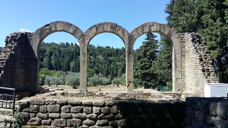 Etruscan Walls historical landmark in Fiesole, Tuscany