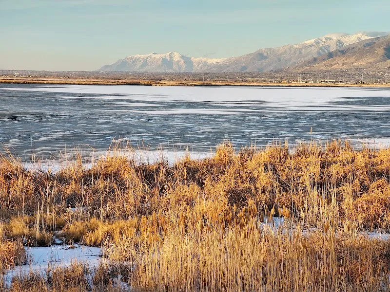Farmington Bay Waterfowl Management Area wildlife refuge in Centerville, UT