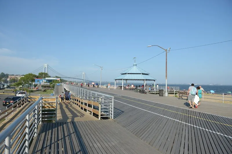 Franklin D. Roosevelt Boardwalk and Beach park in Staten Island, NY