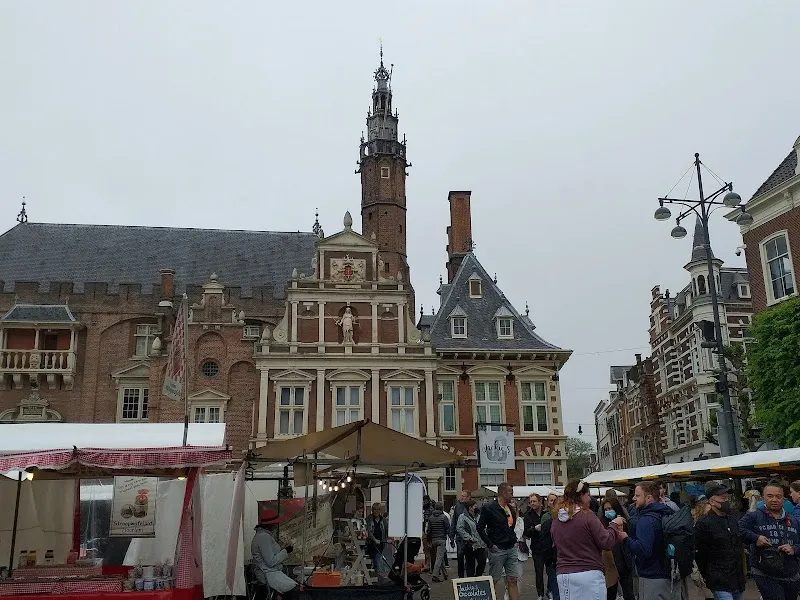 Grote Markt route in Haarlem, NH