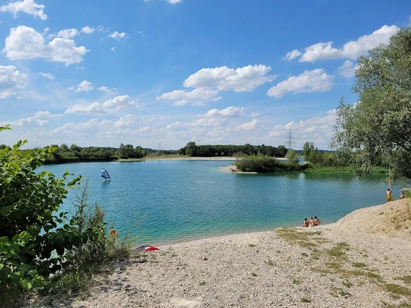 Hollerner See tourist attraction in Unterhaching, BY