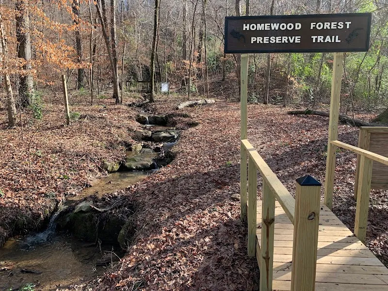 Homewood Forest Preserve hiking area in Homewood, AL
