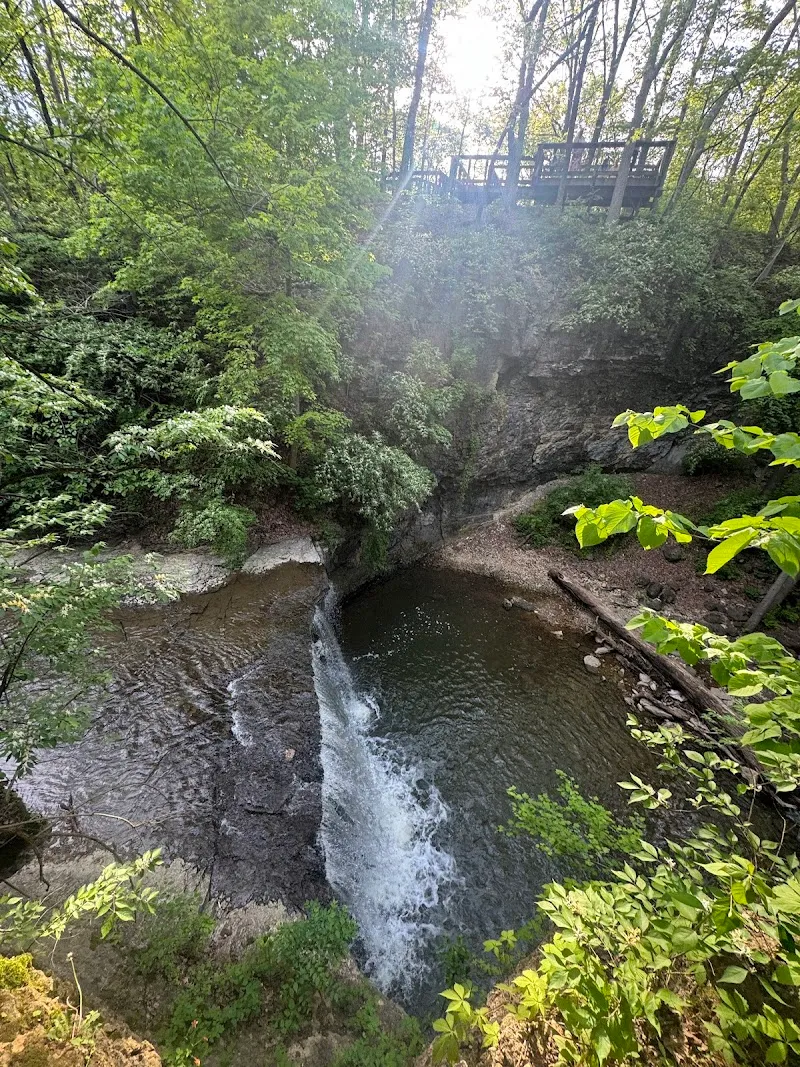 Indian Run Falls park in Dublin, OH