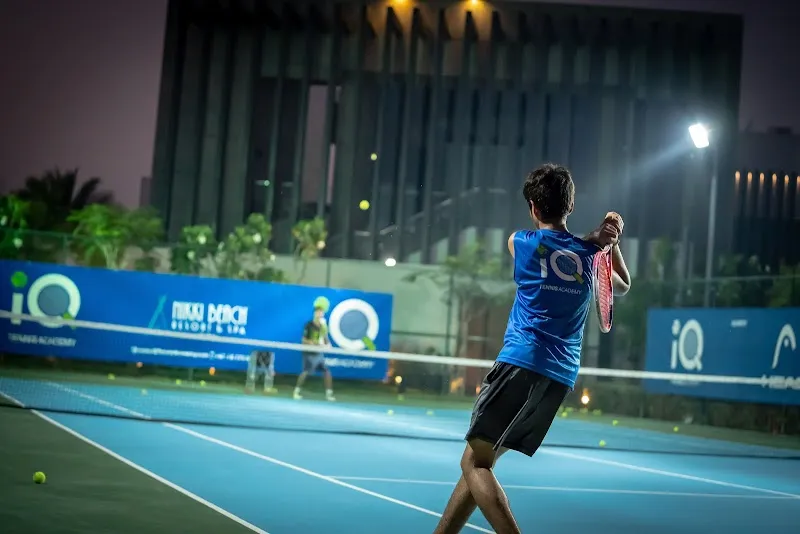 iQ Tennis Academy tennis court in Umm Suqeim, Dubai