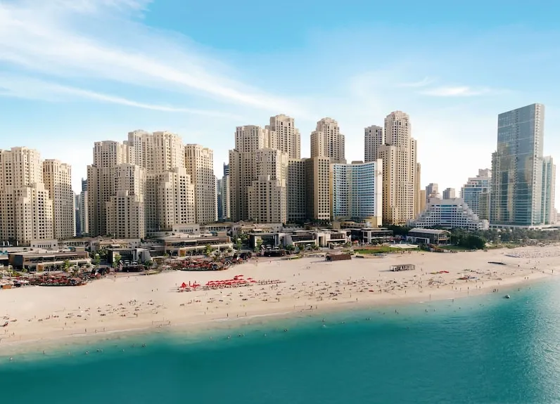 JBR Beach Dubai tourist attraction in Jumeirah, Dubai