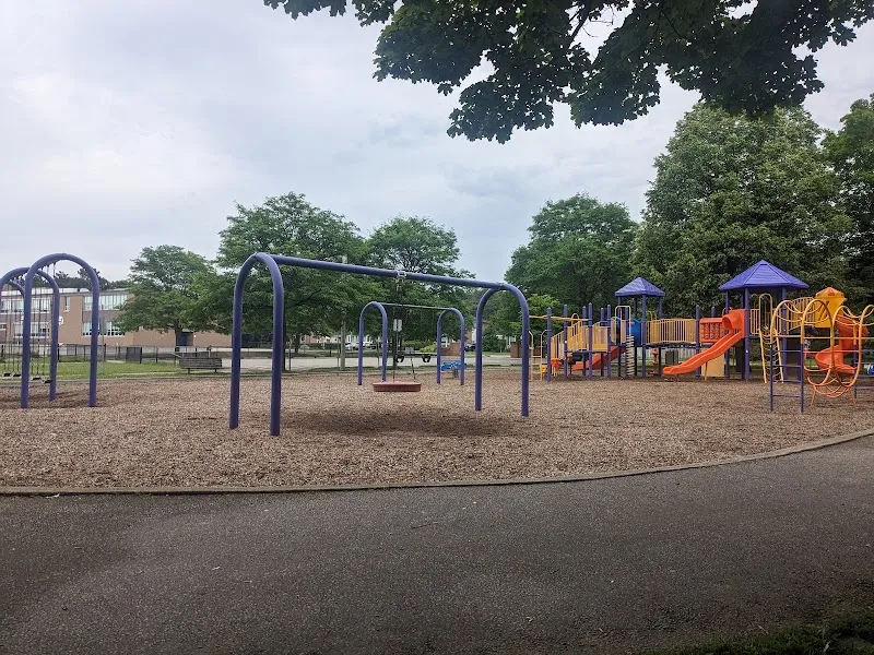 Keenan Park playground in Aurora, ON