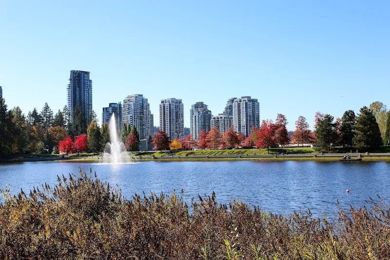 Lafarge Lake lake in Coquitlam, BC