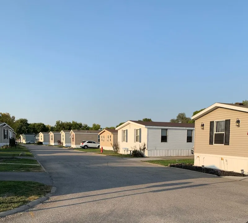 Lakeside Estates mobile home park in Carter Lake, IA