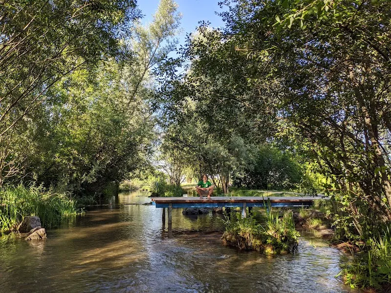Landschaftspark Hachinger Tal park in Unterhaching, BY