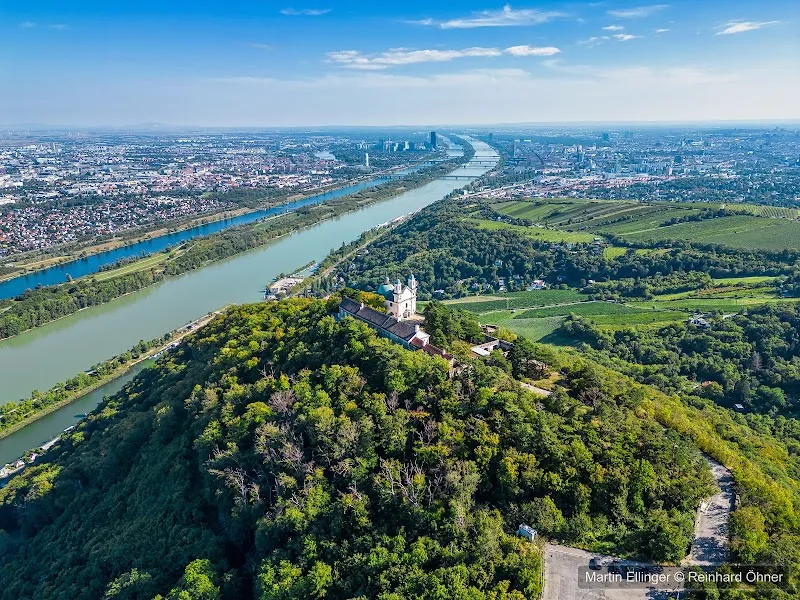Leopoldsberg historical landmark in Klosterneuburg, VIE