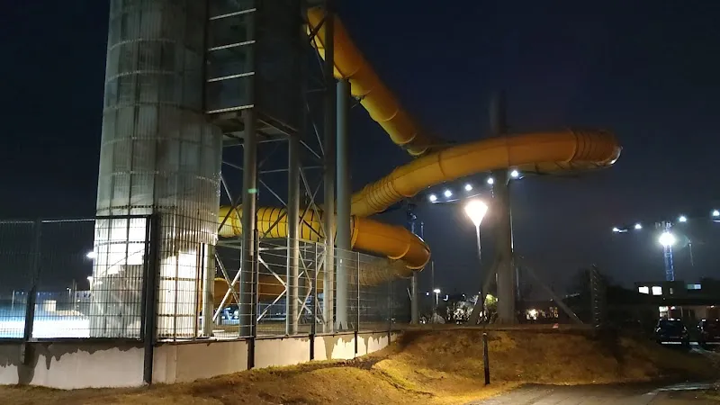 Álftaneslaug Hot Pot Area splash pad in Álftanes, CR