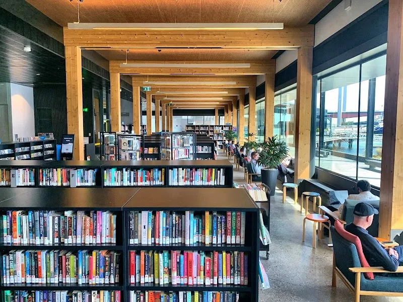Library at The Dock library in Docklands, VIC