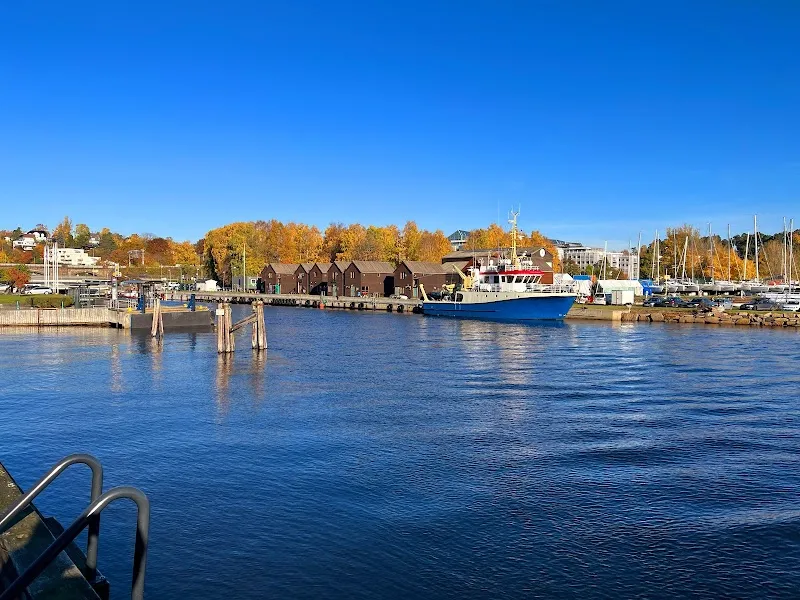 Lysaker Marina & Waterfront beach in Lysaker, Oslo