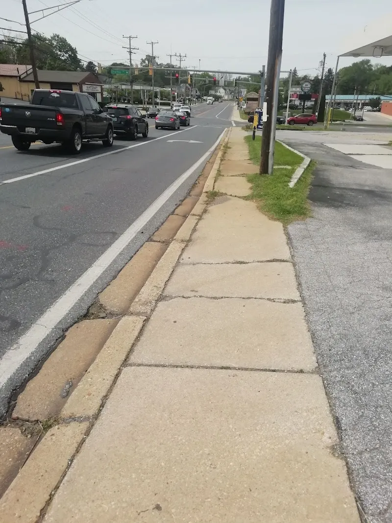 Main Street route in Reisterstown, MD