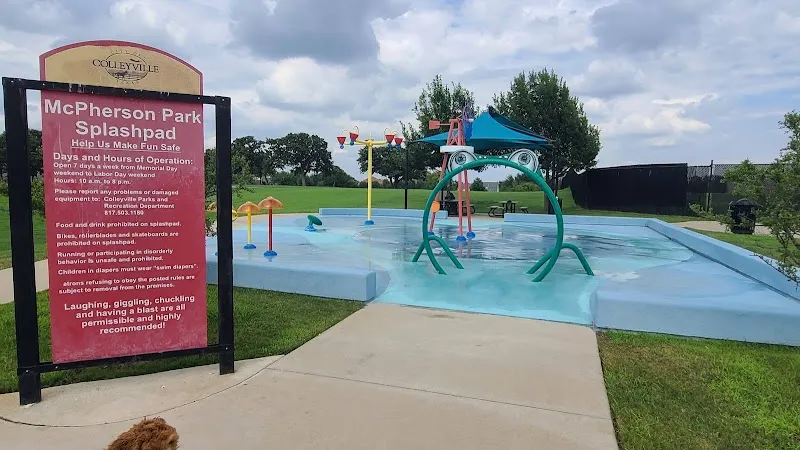 McPherson Park Splashpad park in Colleyville, TX