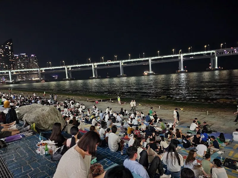 Millak Waterside Park park in Haeundae, Busan