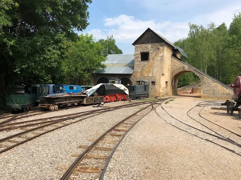 Mine and industrial railway museum - Solvay quarries museum in Beroun, CZ