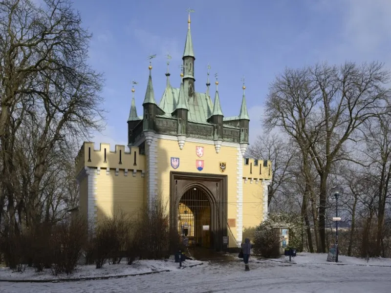 Mirror Maze in Petrin Park tourist attraction in Prague, PRG