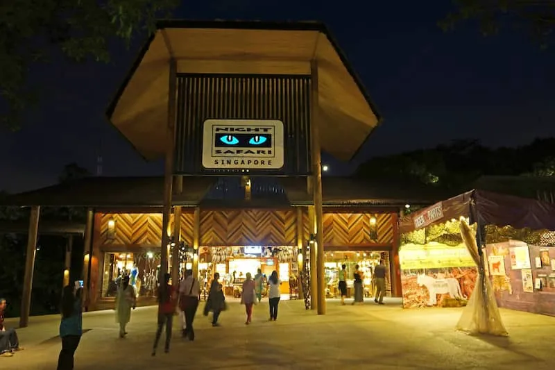 Night Safari zoo in Singapore, SG