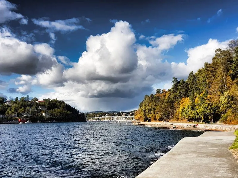 Nordstrand Bad beach in Nordstrand, Oslo