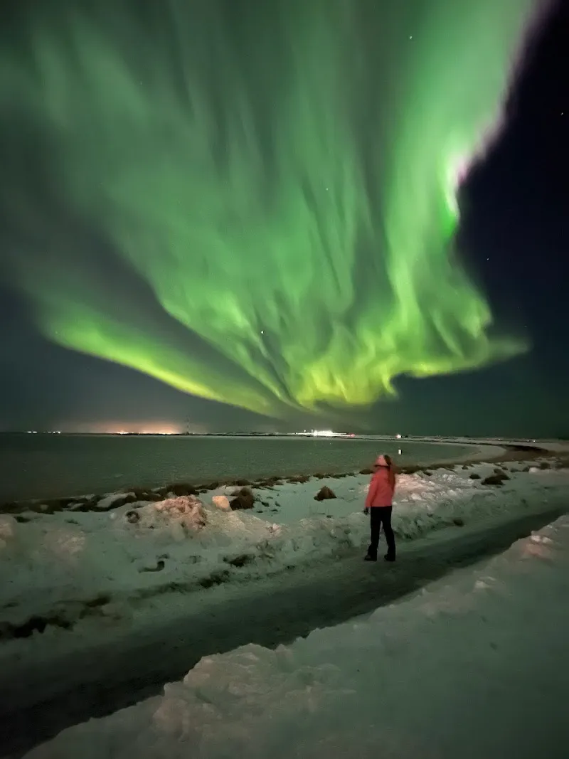 Northern Light View Point tourist attraction in Seltjarnarnes, CR