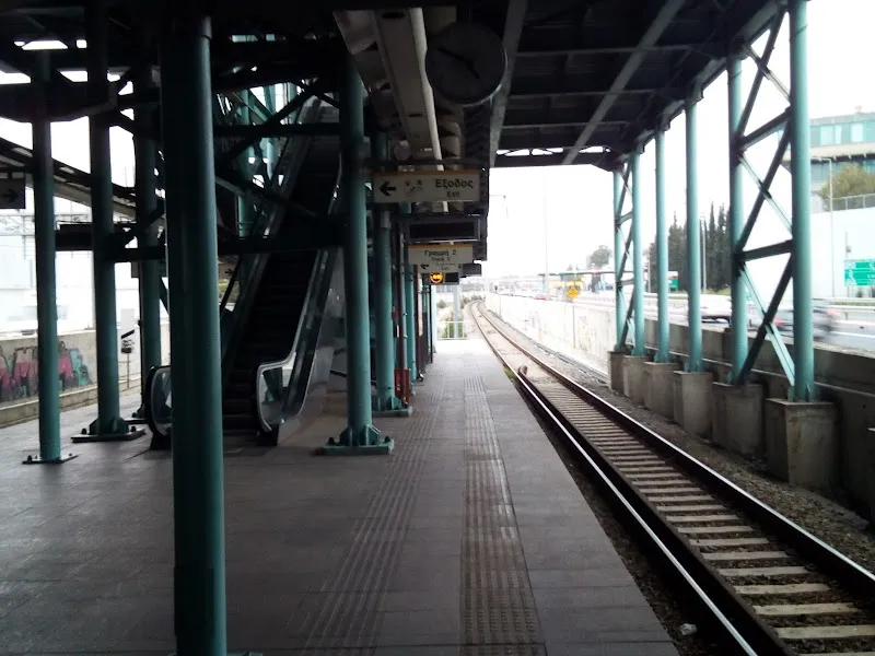 Pallini train station in Pallini, AT