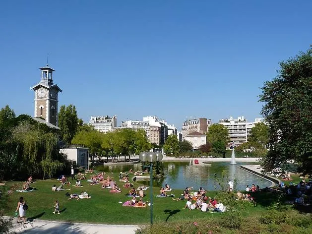 Parc Georges-Brassens city park in Paris, IDF