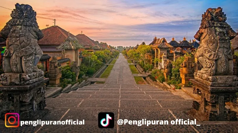 Penglipuran Village tourist attraction in Bangli, Bali