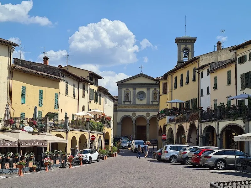 Piazza Matteotti plaza in Greve in Chianti, Tuscany