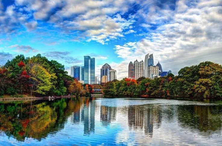 Piedmont Park park in Atlanta, GA