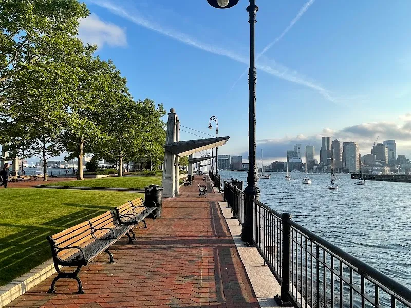 Piers Park park in Boston, MA